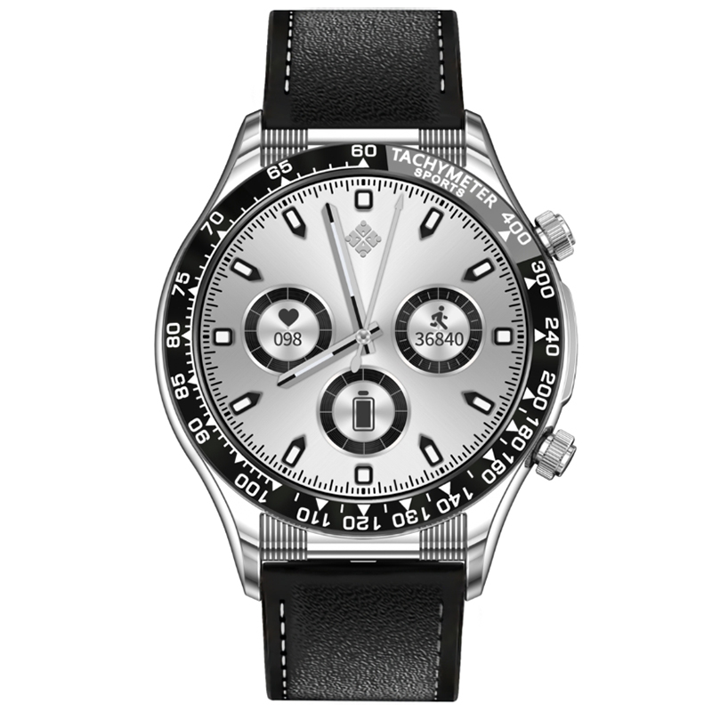 Rubicon SMARUB177 zegarek męski Smartwatch srebrny - miniatura 2