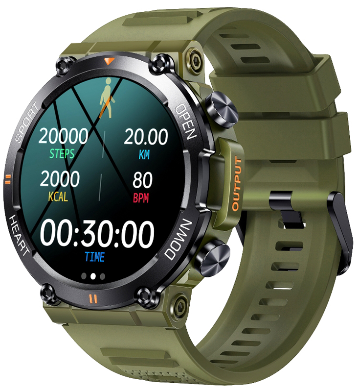 Rubicon Smartwatch Rubicon RNCE95 zielony SMARUB179