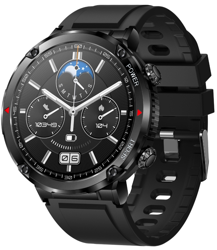 Rubicon Smartwatch Rubicon RNCE96 czarny SMARUB181