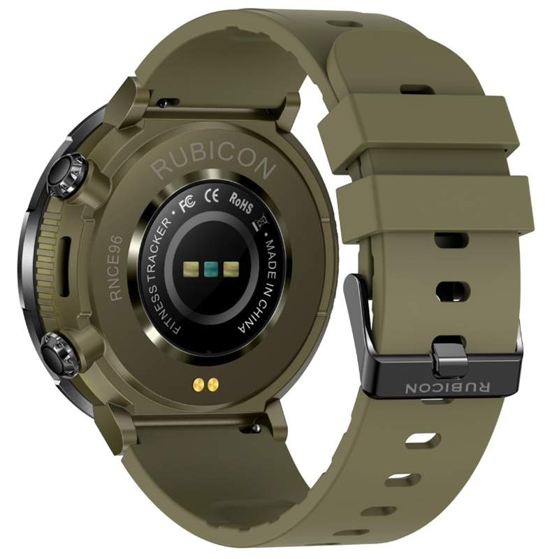 Rubicon SMARUB182 Smartwatch Rubicon RNCE96 czarny zielony zegarek sportowy Smartwatch - miniatura 4
