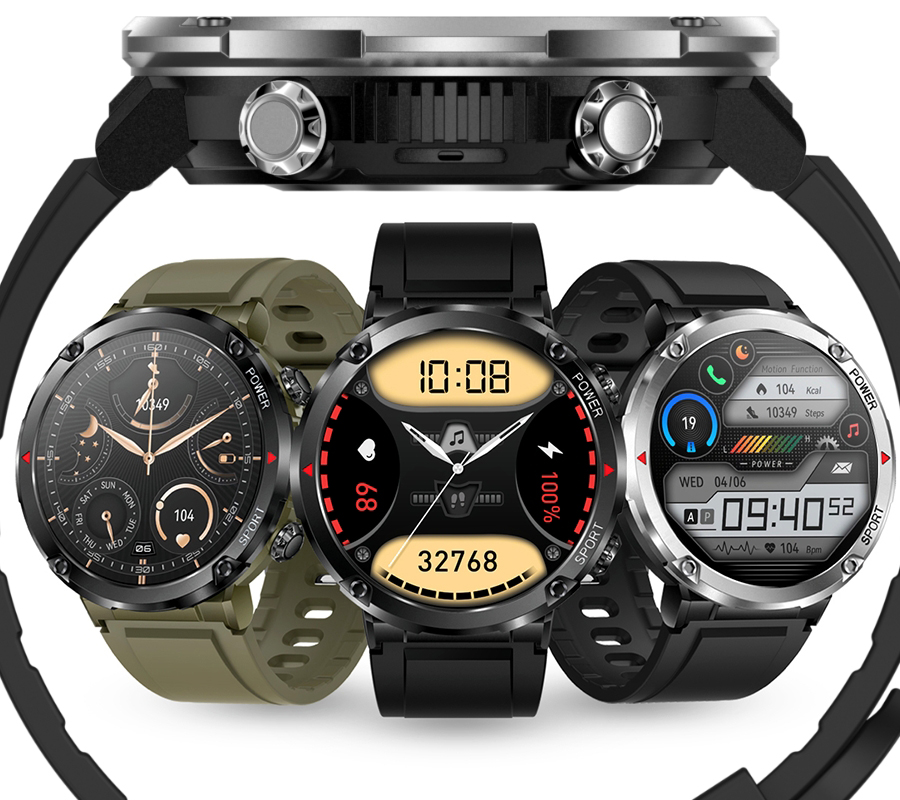 Rubicon SMARUB182 Smartwatch Smartwatch Rubicon RNCE96 czarny zielony pasek - miniatura 16