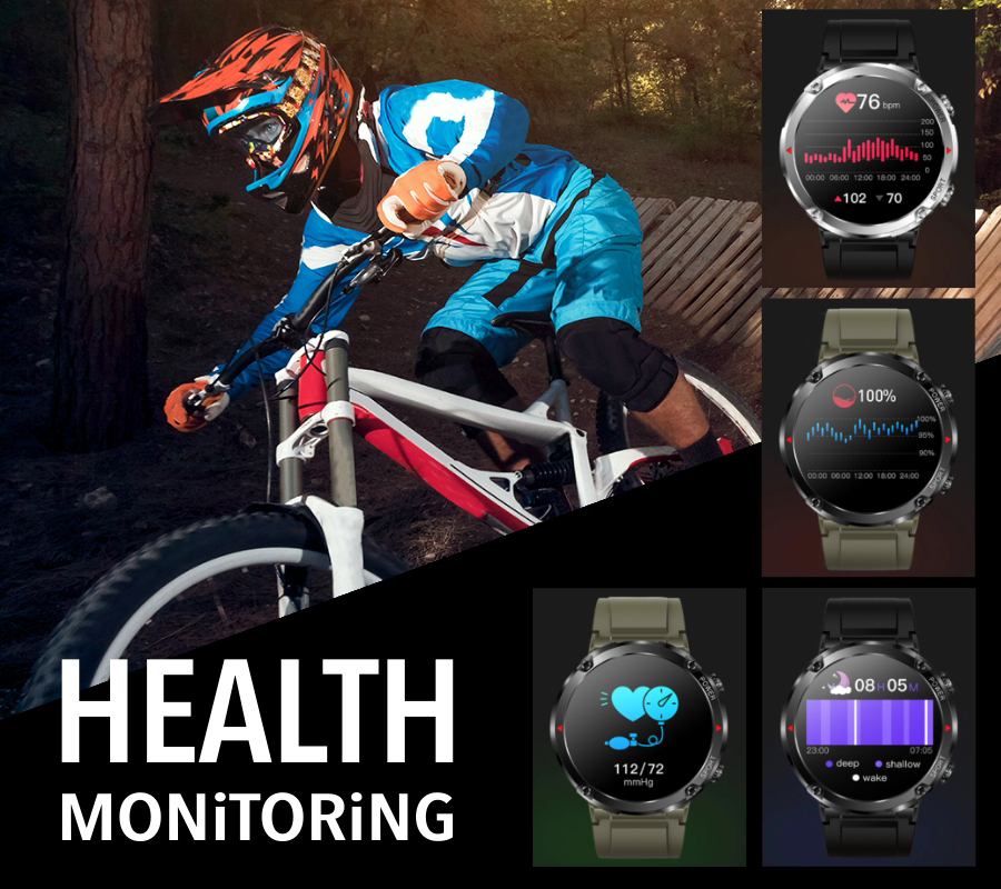 Rubicon SMARUB182 zegarek męski sportowy Smartwatch pasek - miniatura 10
