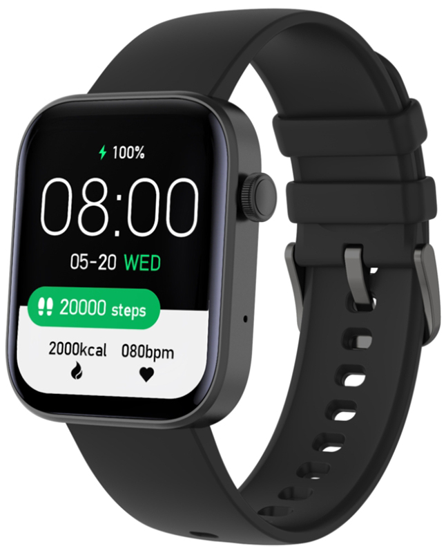 Rubicon Smartwatch Rubicon RNCE97 czarny SMARUB184