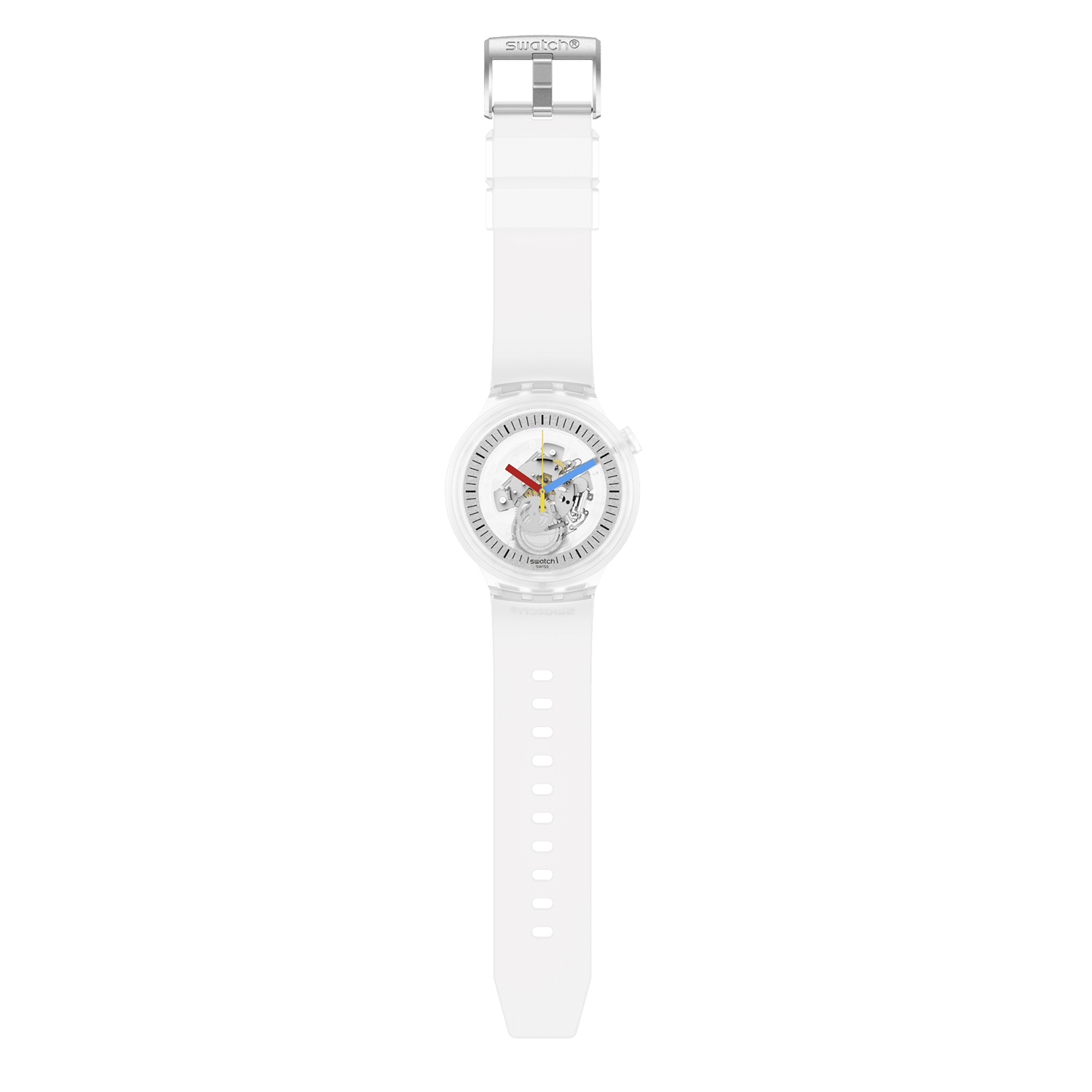 SB01K100 zegarek bezbarwny fashion/modowy Big Bold pasek - miniatura 2