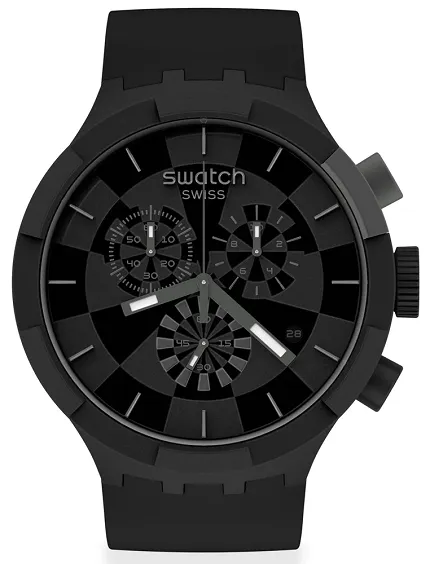 Swatch SB02B400 Big Bold CHECKPOINT BLACK - zdjęcie 1
