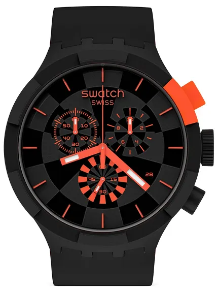 Swatch SB02B402 Big Bold CHECKPOINT RED - zdjęcie 1