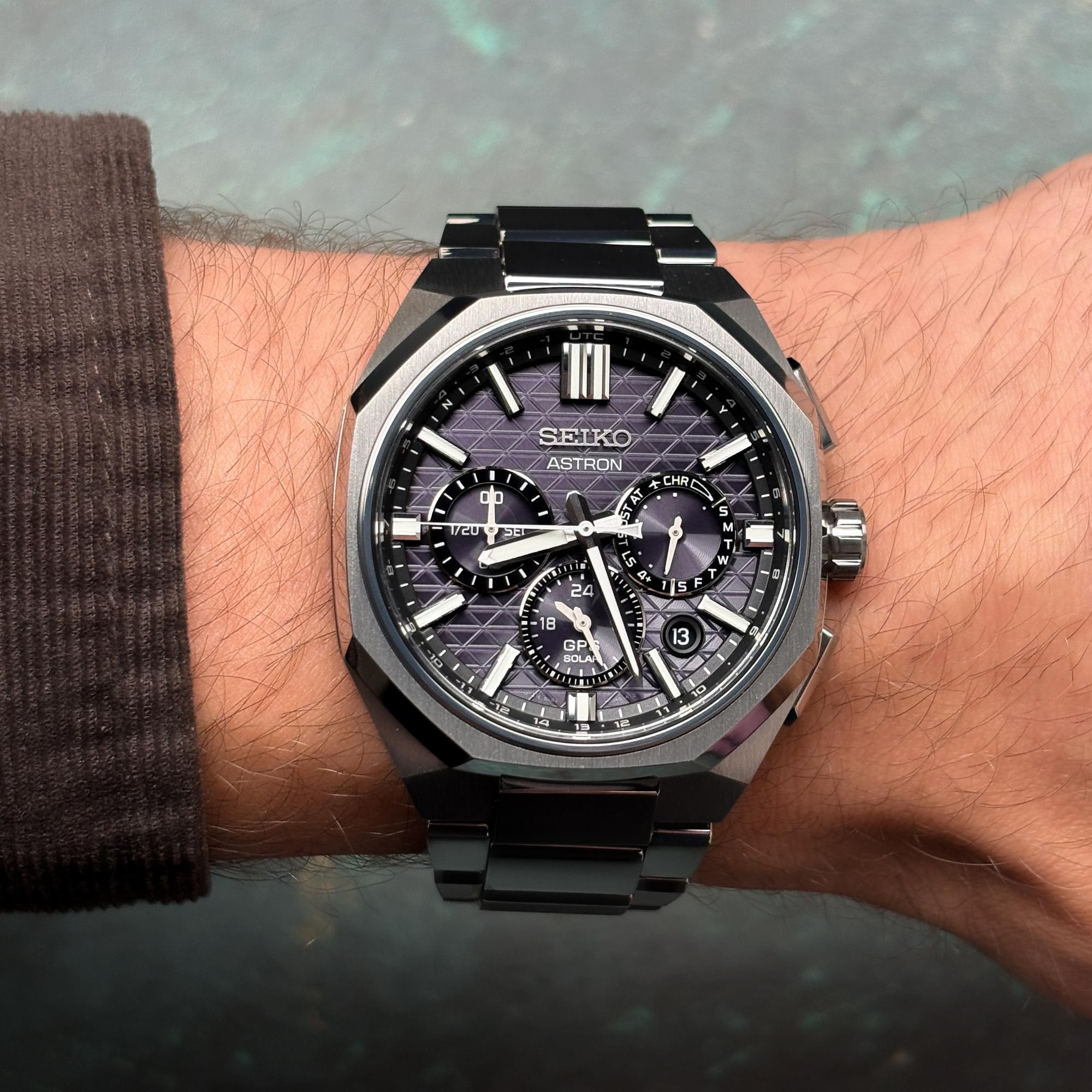 Seiko HAB002J1 zegarek męski sportowy Astron bransoleta - miniatura 10