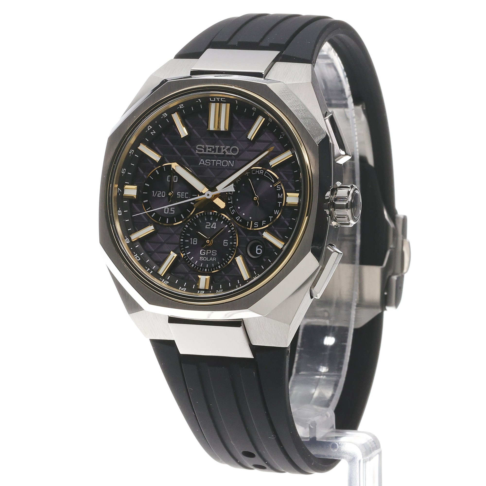 Seiko HAB003J1 Astron Astron GPS Solar Dual-Time Chronograph zegarek męski sportowy szafirowe