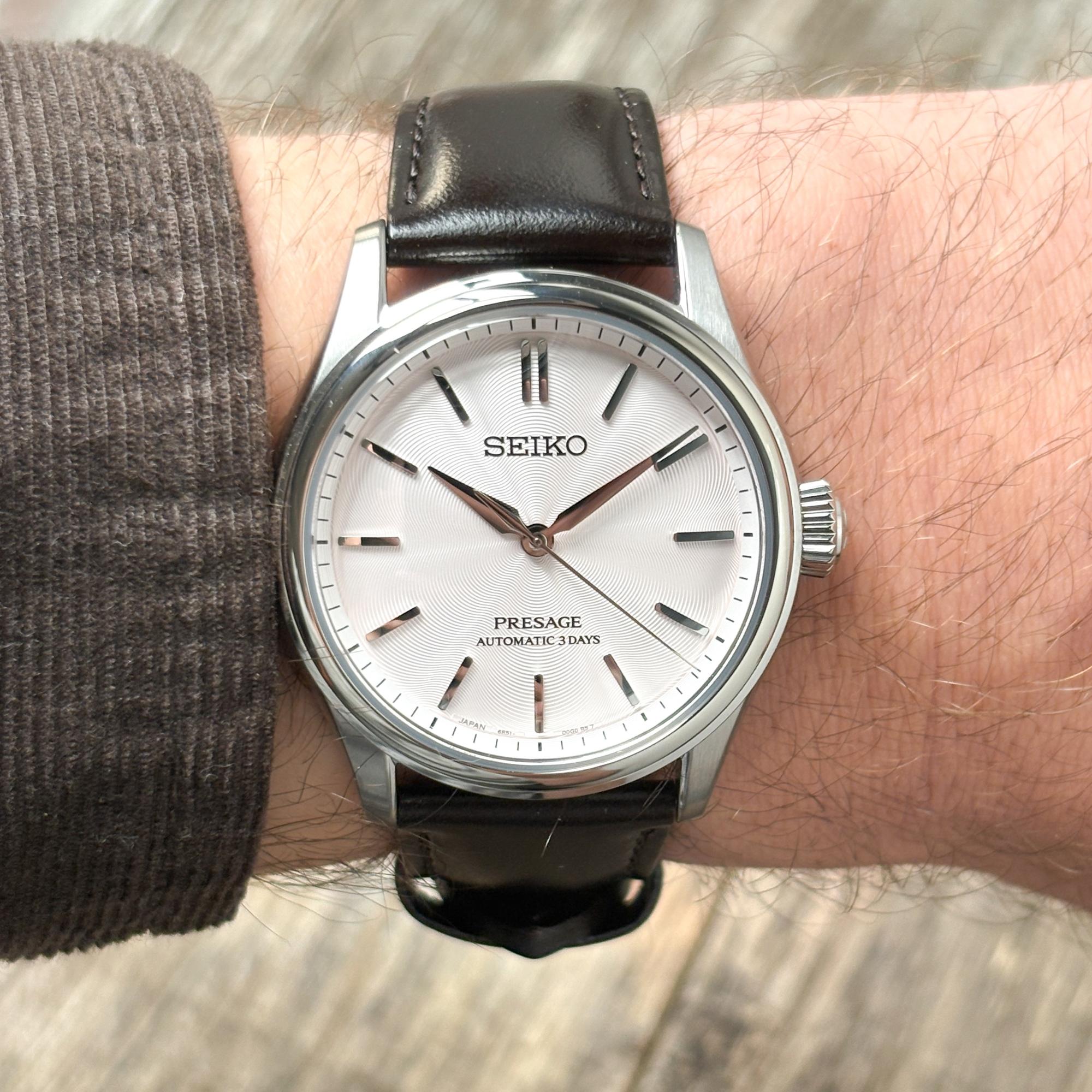 Seiko HCC003J1 Presage Presage Classic zegarek męski klasyczny szafirowe