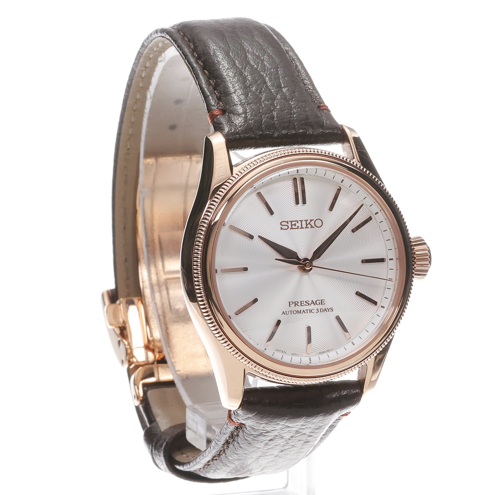 Seiko HCC008J1 Presage Classic Tomioka Silk Promotion Organization Limited Edition Presage klasyczny zegarek różowe złoto
