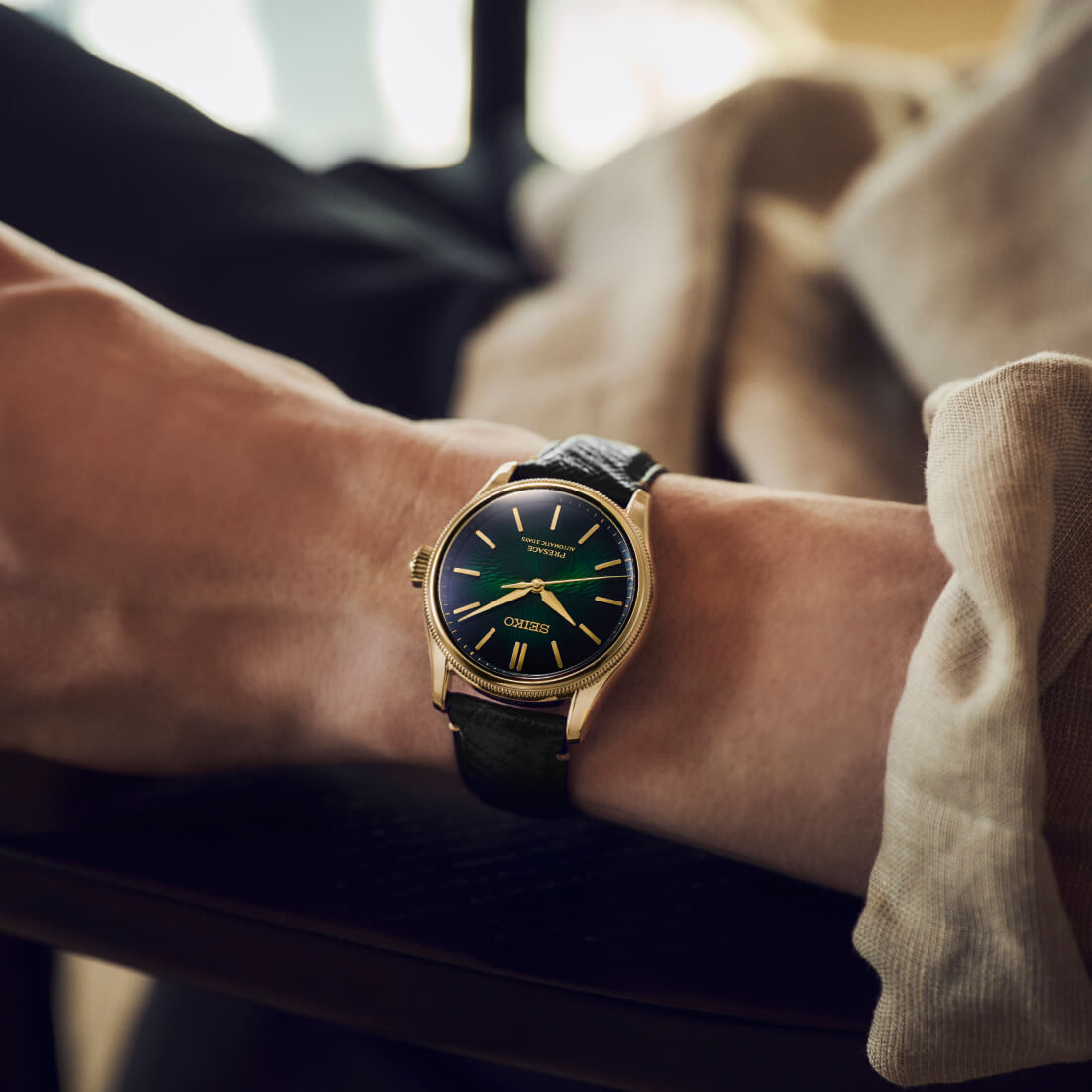 Zegarek Seiko Presage Classic Series Tradman s Bonsai Limited Edition na skórzanym pasku