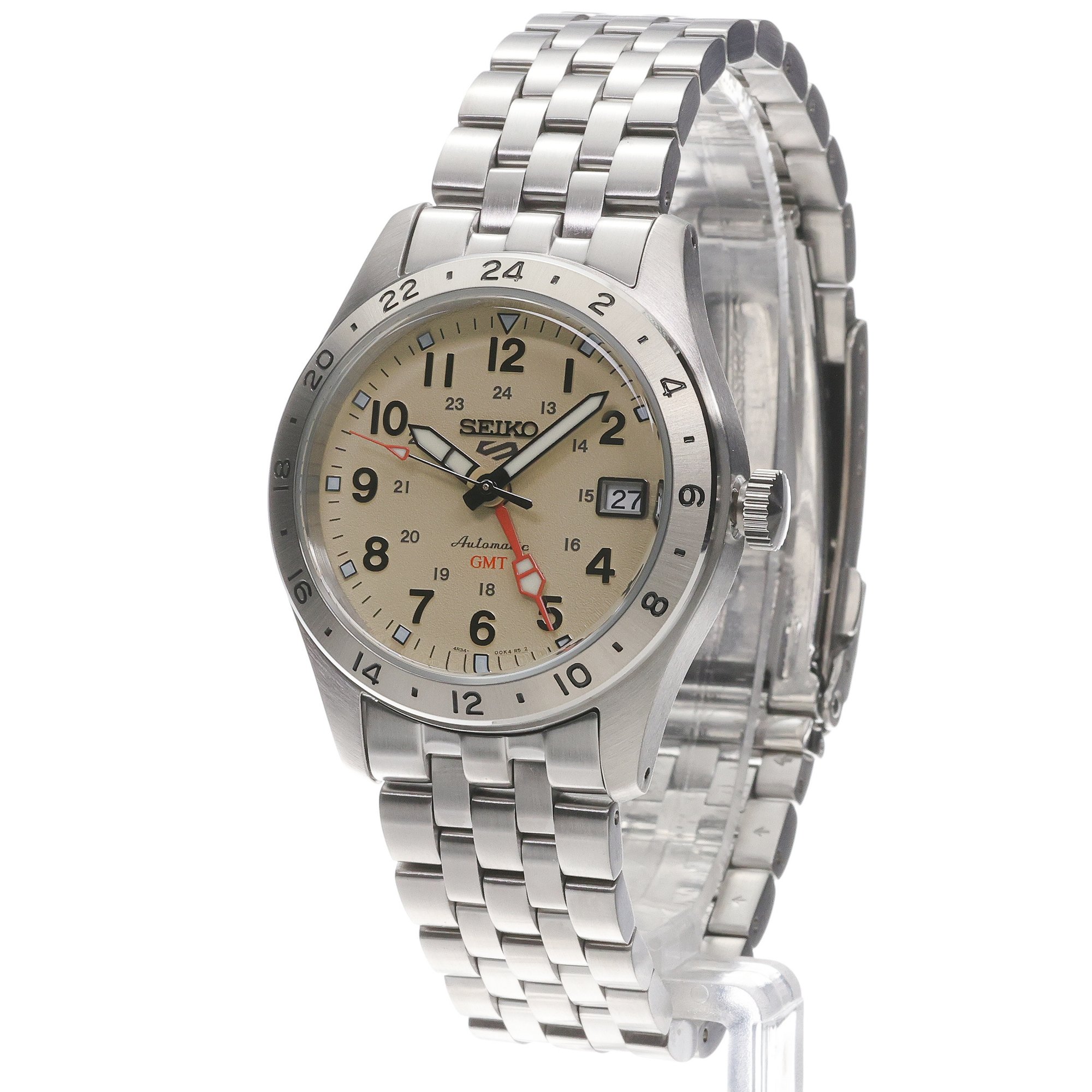 Seiko HDB002K1 Sports Automat 5 Sports Automatic Field GMT zegarek męski klasyczny mineralne utwardzane - miniatura 2
