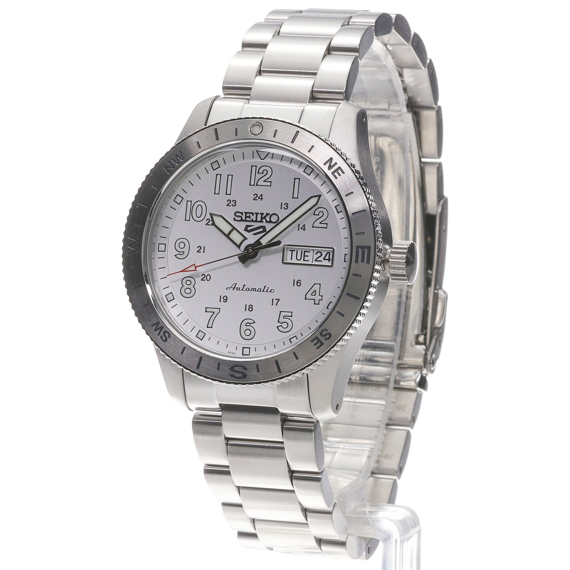 Seiko HDB007K1 Sports Automat 5 Sports Automatic Field zegarek męski klasyczny mineralne utwardzane - miniatura 2