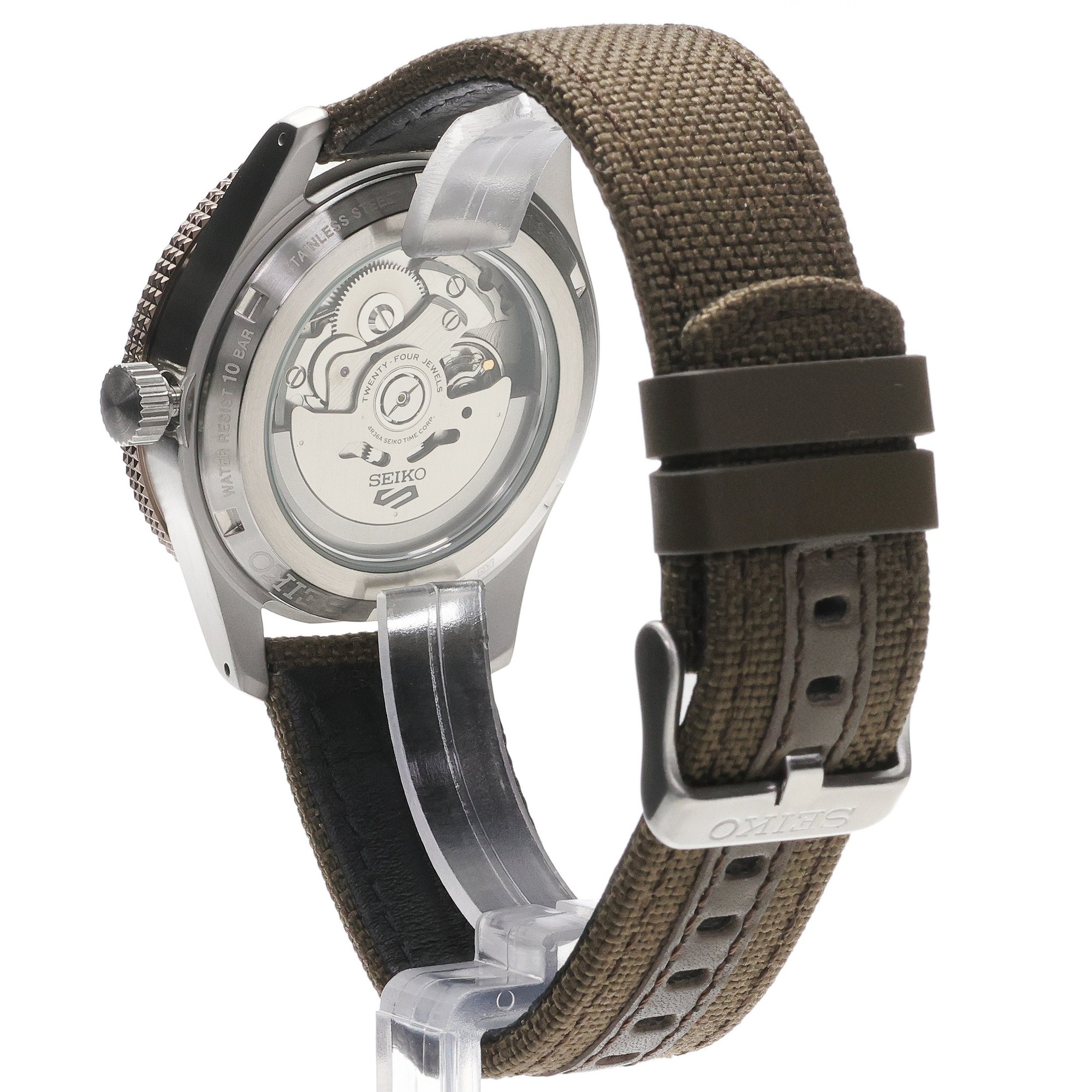 Seiko HDB009K1 Sports Automat 5 Sports Automatic Field zegarek męski klasyczny mineralne utwardzane - miniatura 4