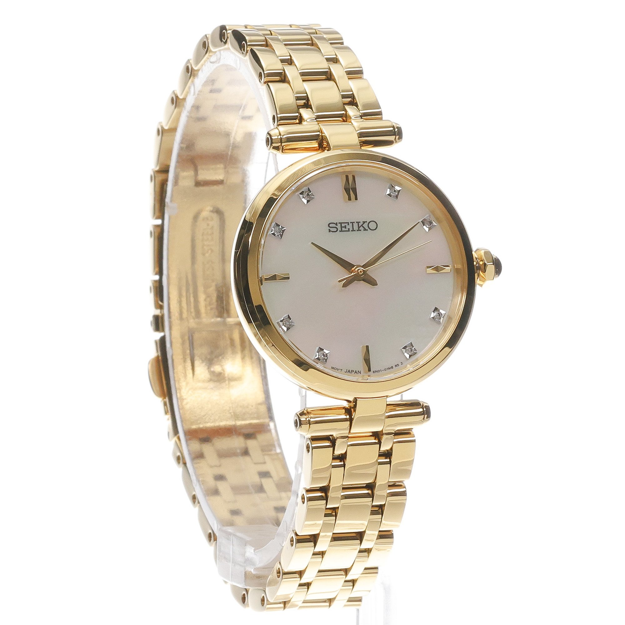 Seiko HGH008P1 Conceptual Lady Diamond Quartz zegarek klasyczny Damskie