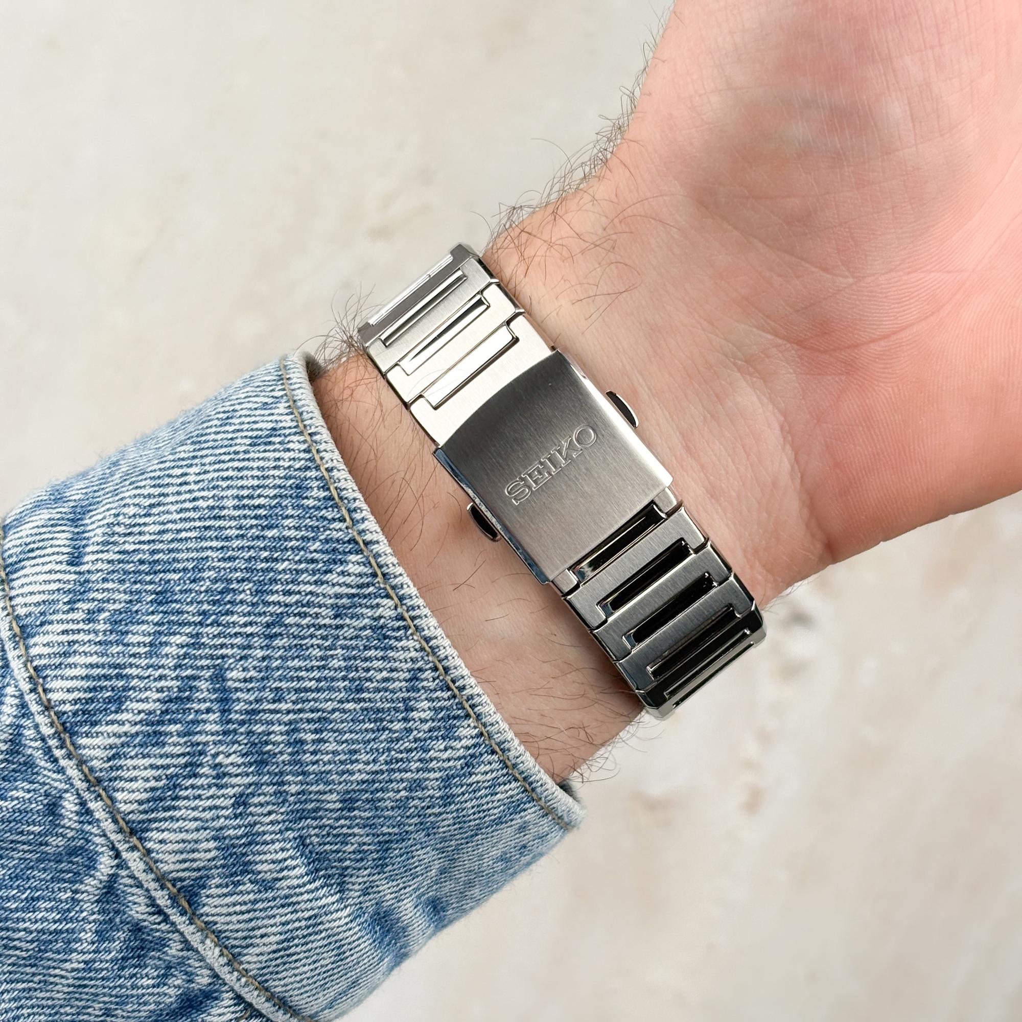Seiko HGK002P1 Chronograph Chronograph Quartz 100m zegarek męski sportowy szafirowe - miniatura 8