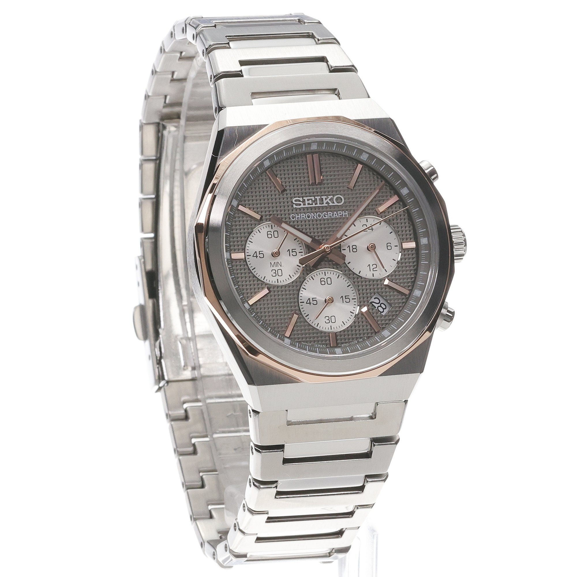 Seiko HGK002P1 zegarek męski sportowy Chronograph bransoleta - miniatura 3