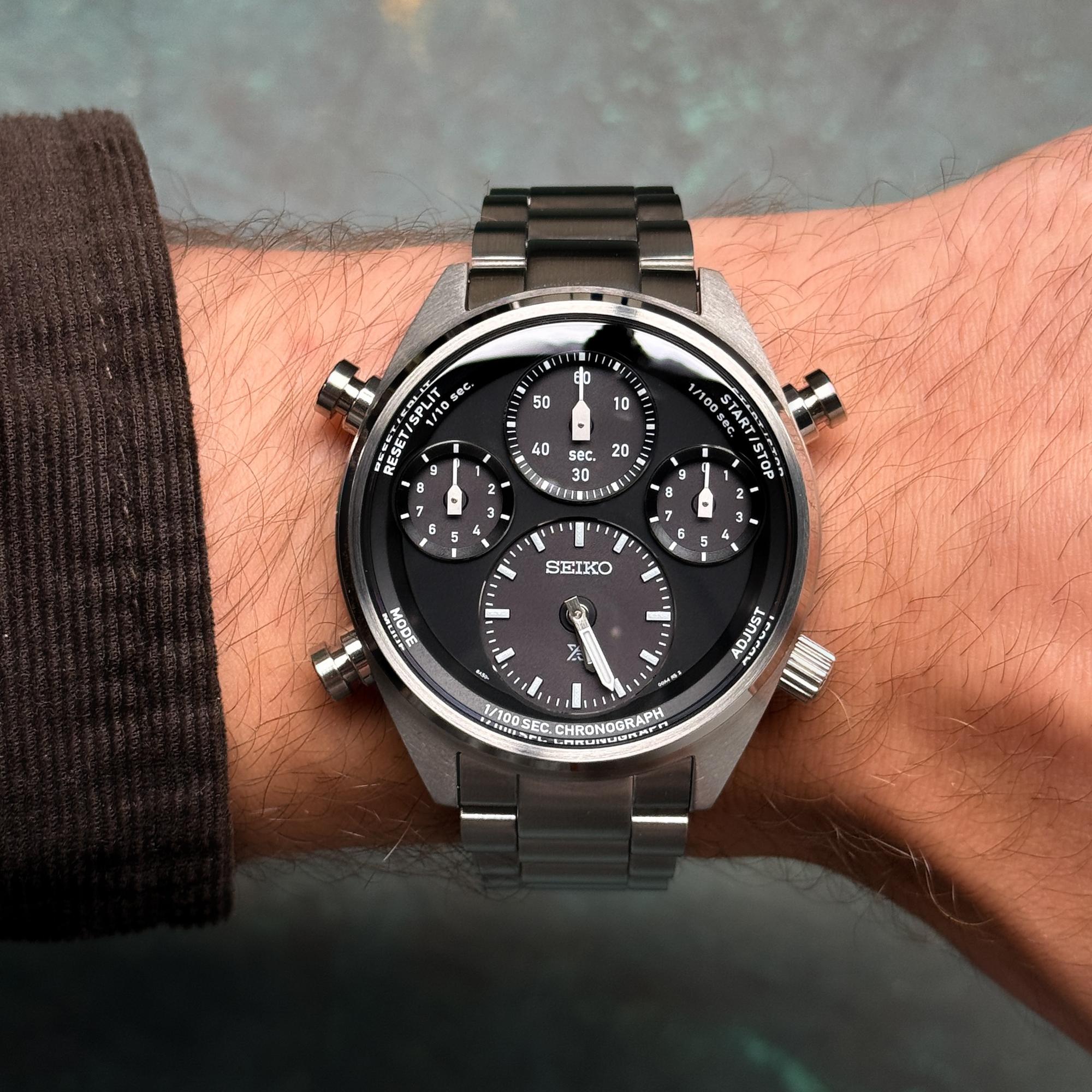 Seiko SFJ003P1 Prospex Prospex One Hundredth of a Second zegarek męski sportowy szafirowe - miniatura 8