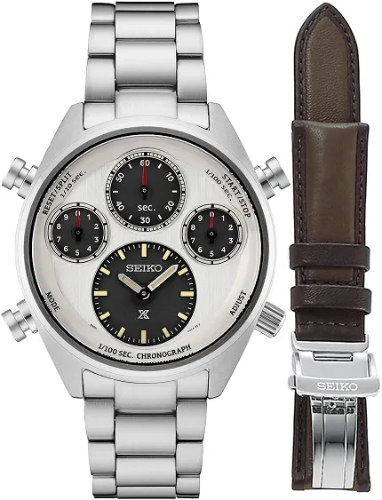 Seiko SFJ009P1 Prospex Prospex Speedtimer One Hundredth of a Second Solar Chronograph Limited Edition 110th Seiko Wristwatc - zdjęcie 1