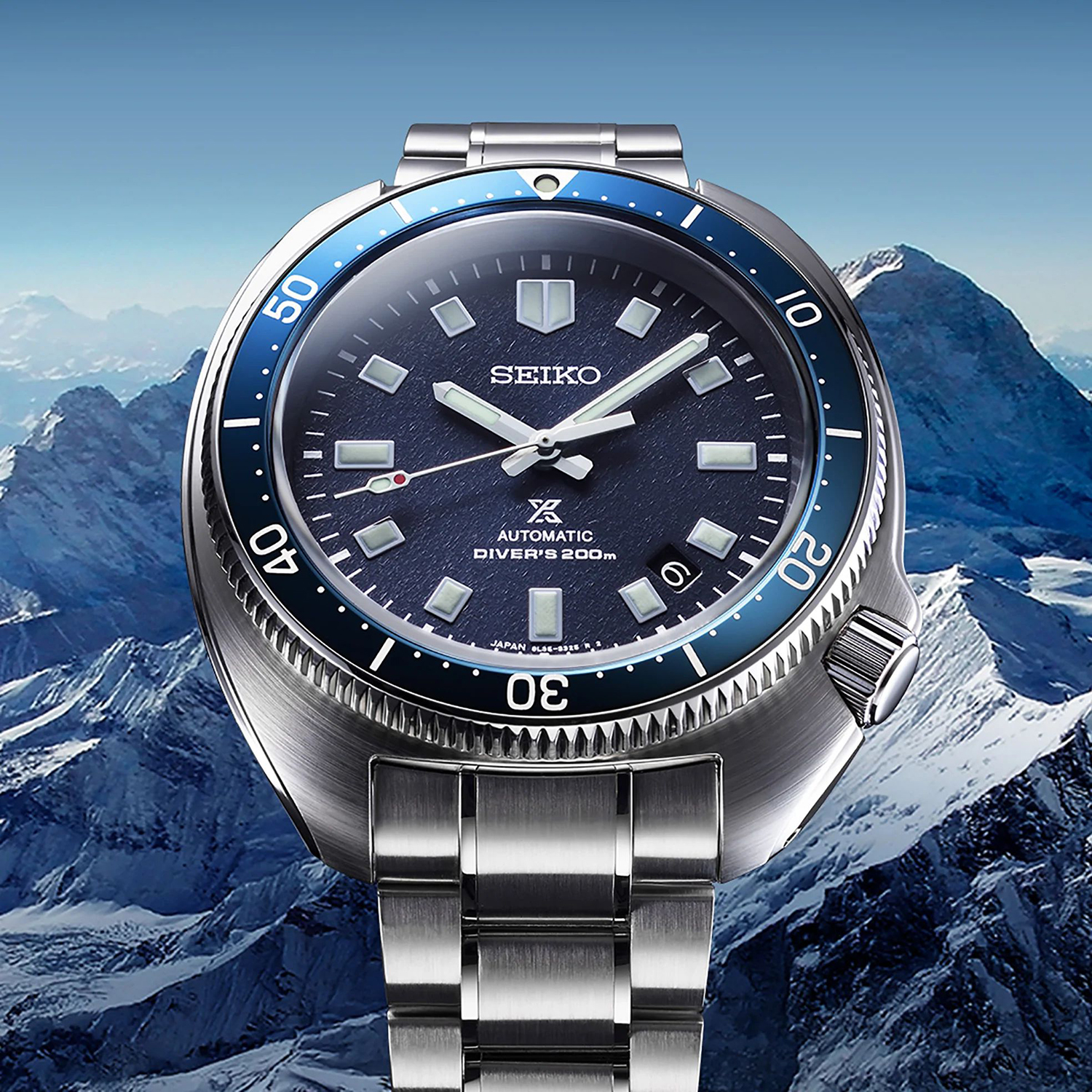 Seiko SLA049J1 zegarek srebrny klasyczny Prospex bransoleta - miniatura 6