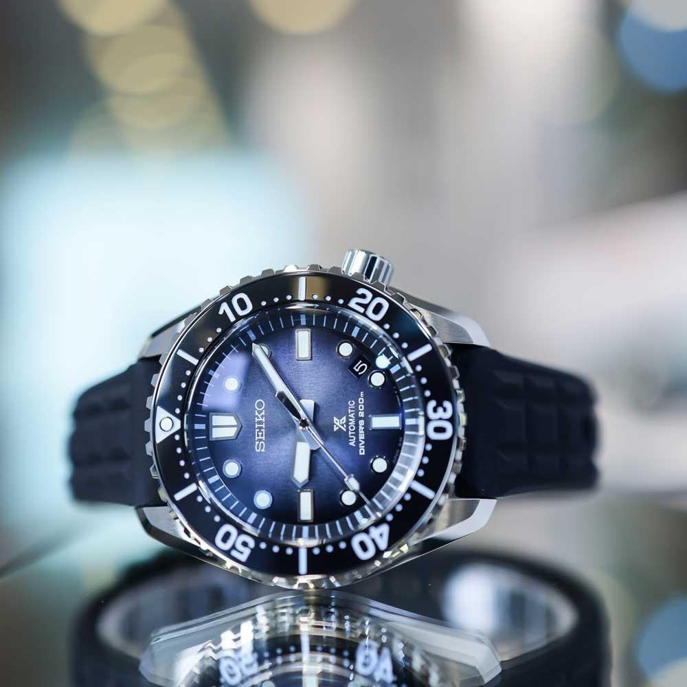 Seiko SLA055J1 Prospex 1986 Professional Diver Antarctic Ice Limited Edition Prospex klasyczny zegarek srebrny - miniatura 9