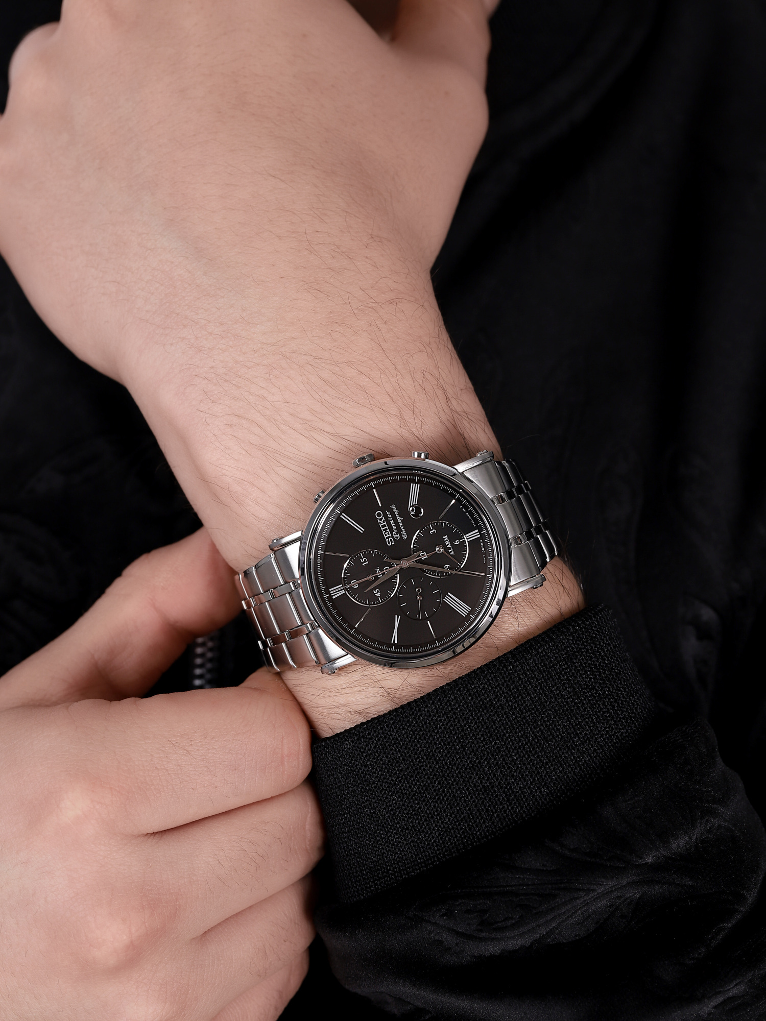 Seiko SNAF75P1 Premier Chronograph zegarek klasyczny Chronograph - miniatura 3