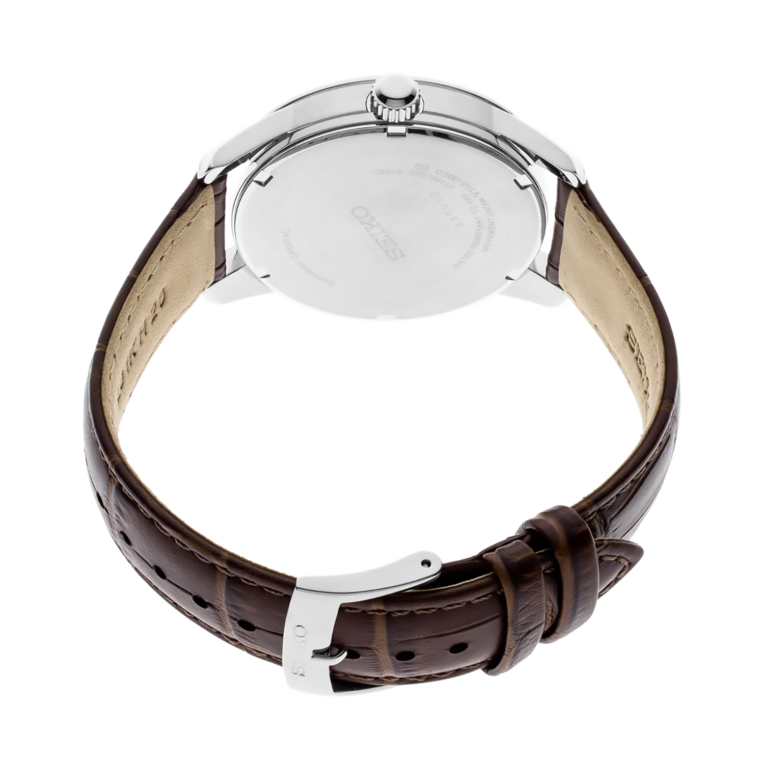 Seiko SNE529P1 Solar Classic Sapphire Day-Date 100m zegarek klasyczny Solar - miniatura 3
