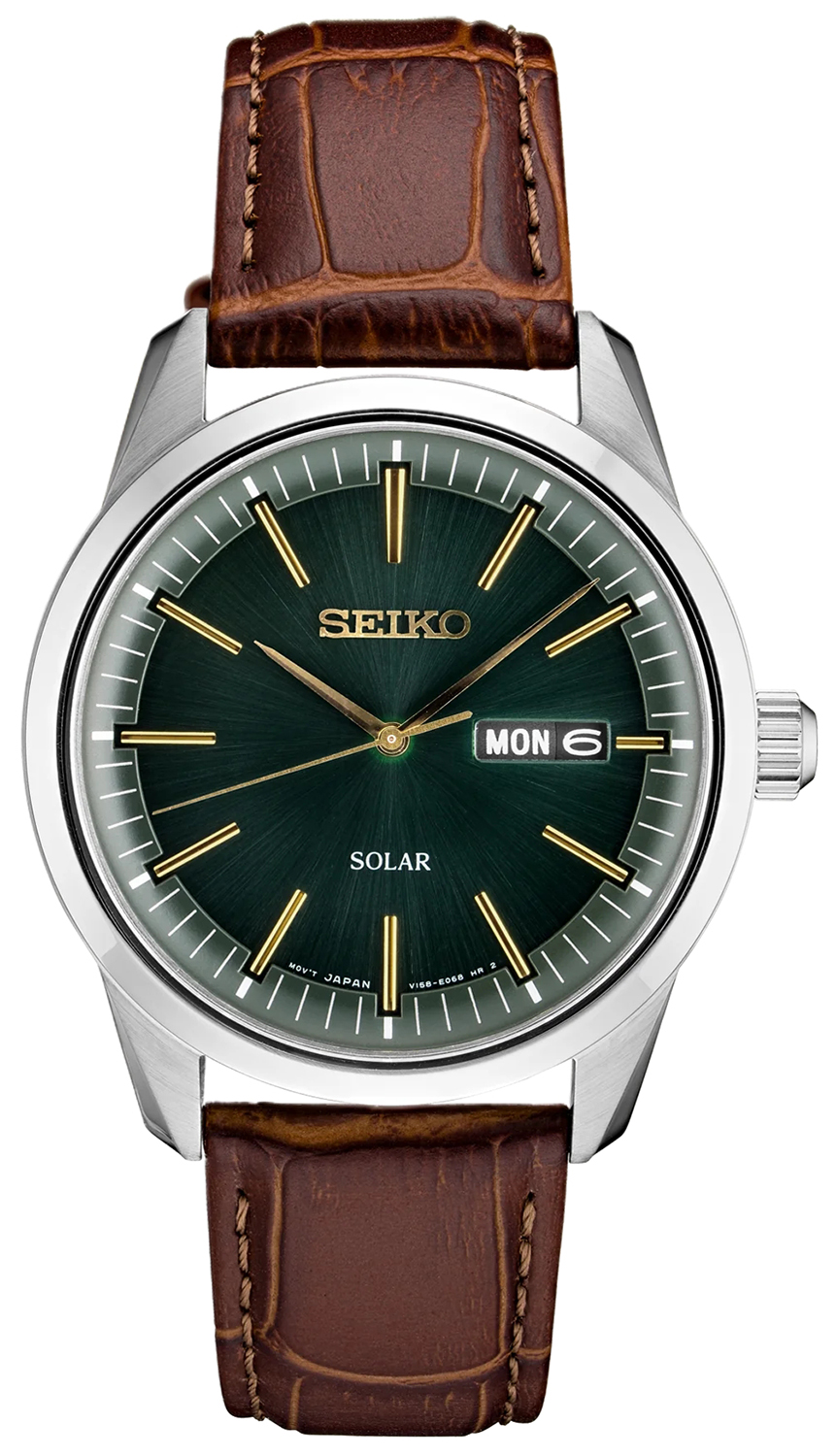 Seiko SNE529P1 Solar Solar Classic Sapphire Day-Date 100m - miniatura 1