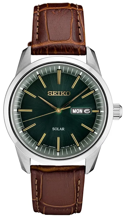 Seiko SNE529P1 Solar Solar Classic Sapphire Day-Date 100m - zdjęcie 1