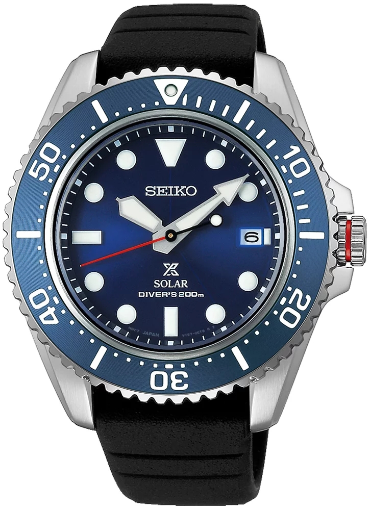 Seiko SNE593P1 zegarek srebrny sportowy Prospex pasek - miniatura 2