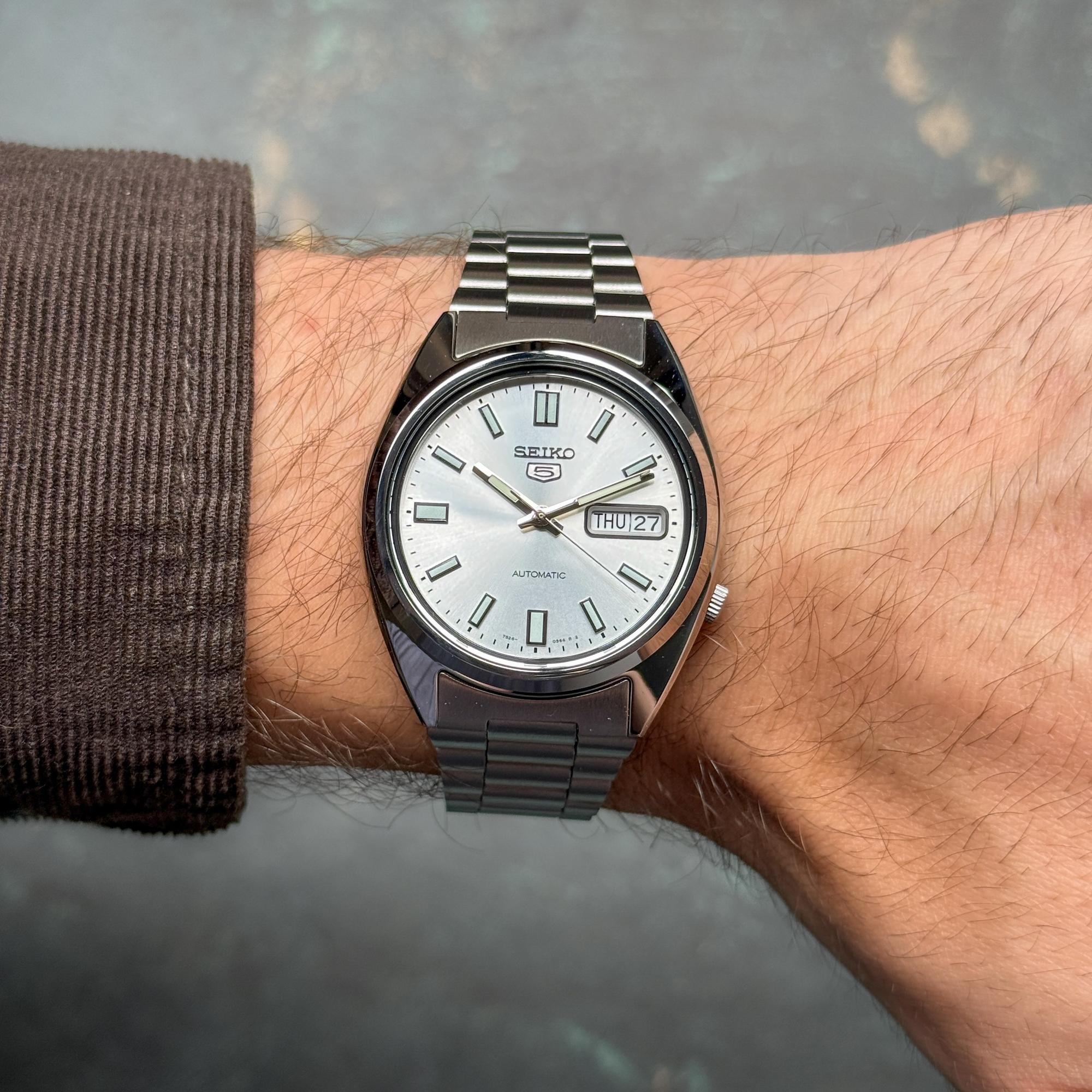 Seiko SNXS73K1 męski zegarek Sports Automat bransoleta - miniatura 6