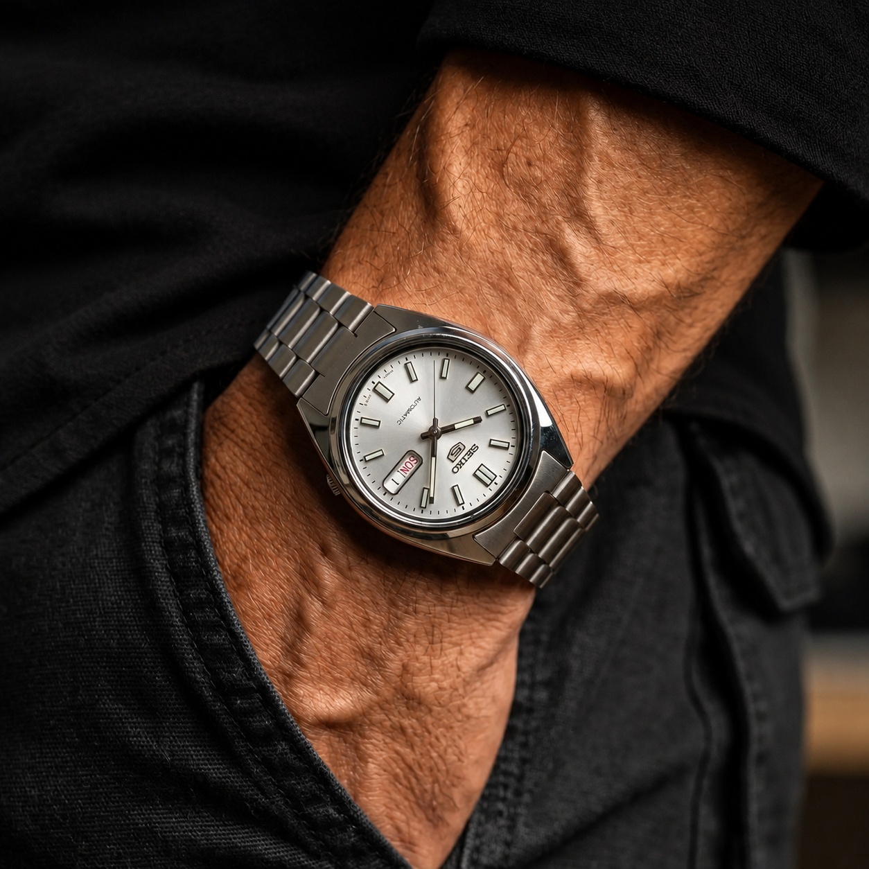 Seiko SNXS73K1 zegarek męski Sports Automat srebrny - miniatura 12