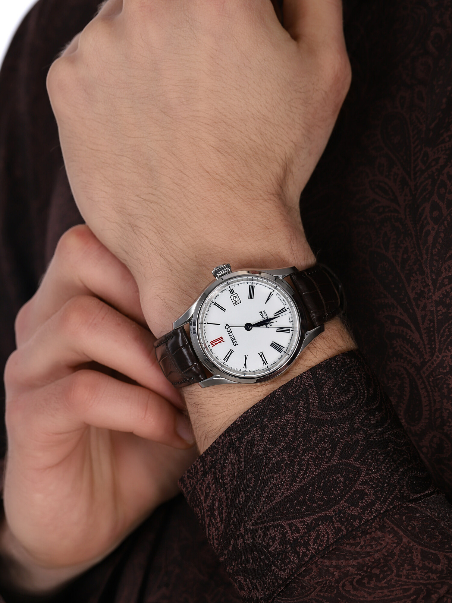 Seiko SPB095J1 Seiko Presage Arita Porcelain Automatic zegarek klasyczny Presage - miniatura 3