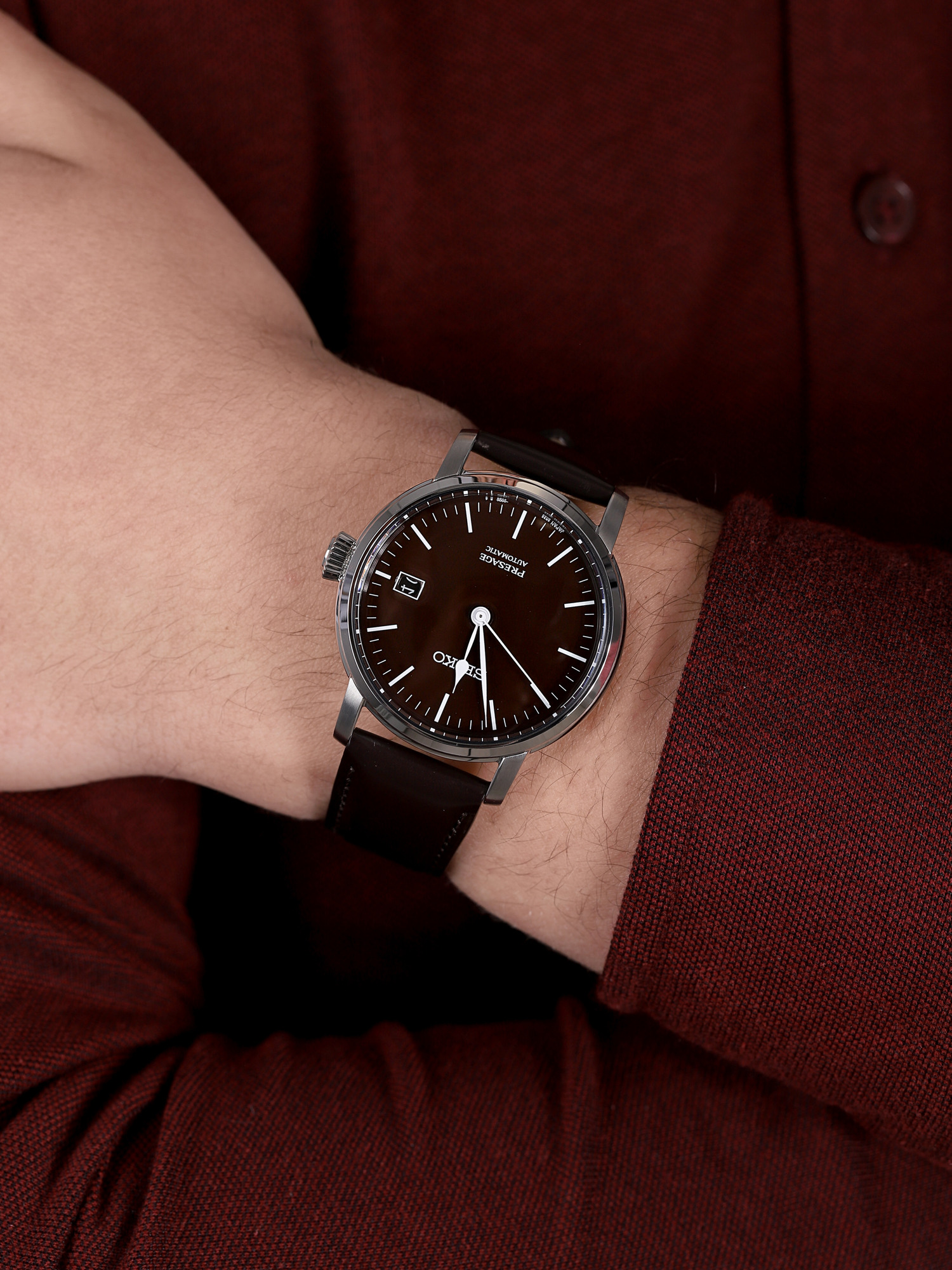 Seiko SPB115J1 zegarek klasyczny Presage - miniatura 3