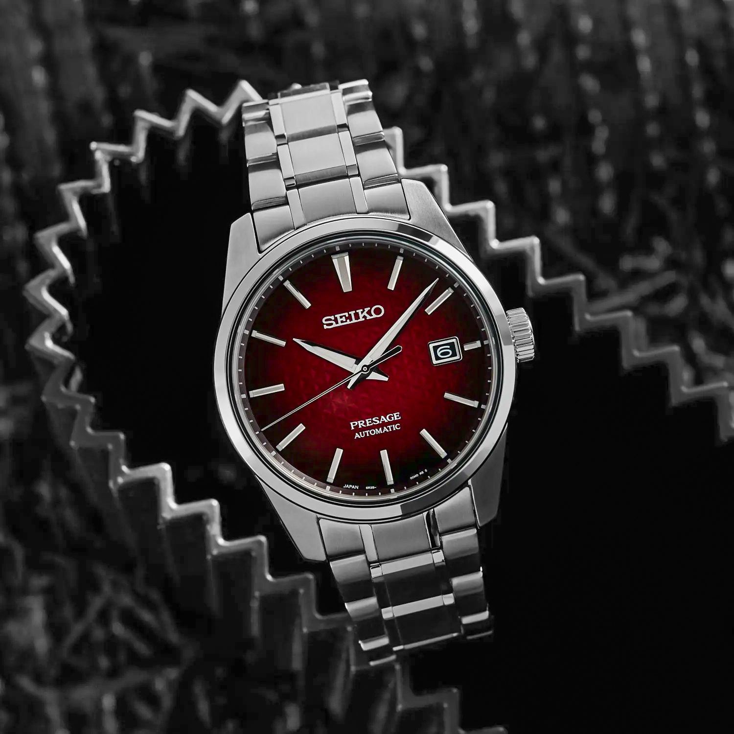 Seiko SPB227J1 zegarek srebrny klasyczny Presage bransoleta - miniatura 5