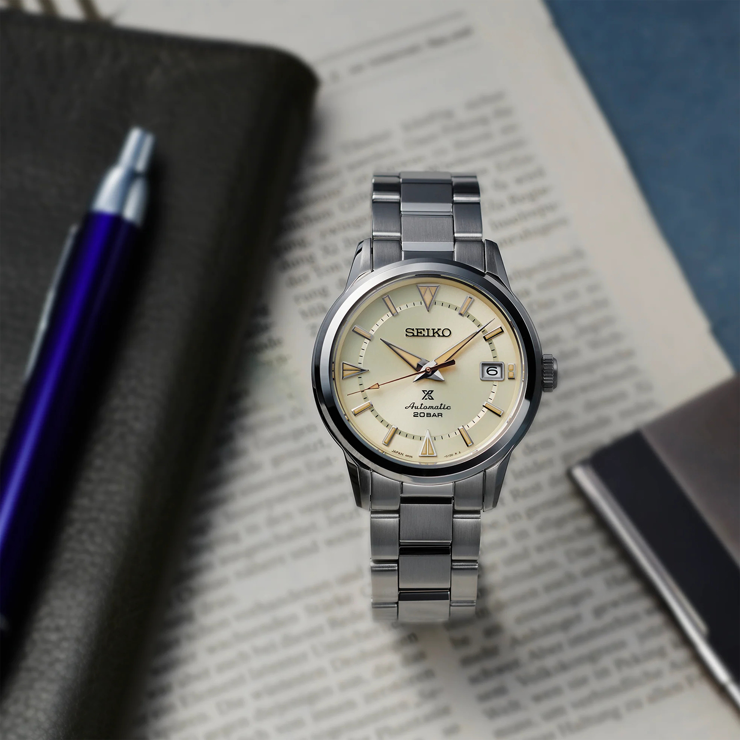 Seiko SPB241J1 Prospex The 1959 Alpinist Re-creation Prospex klasyczny zegarek srebrny - miniatura 6