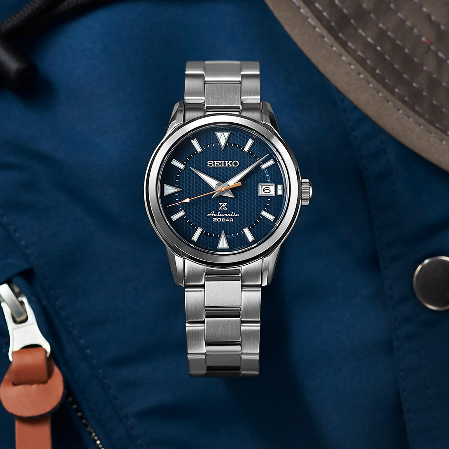 Seiko SPB249J1 Prospex Prospex Alpinist Deep Lake zegarek męski klasyczny szafirowe - miniatura 6