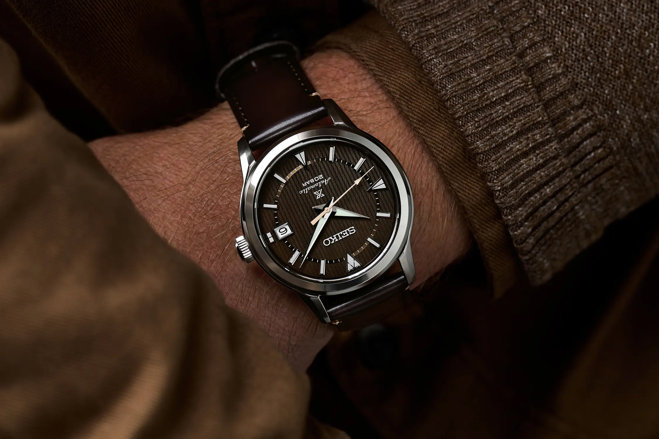 Seiko SPB251J1 Prospex Alpinist Brown Forest zegarek klasyczny Prospex - miniatura 6