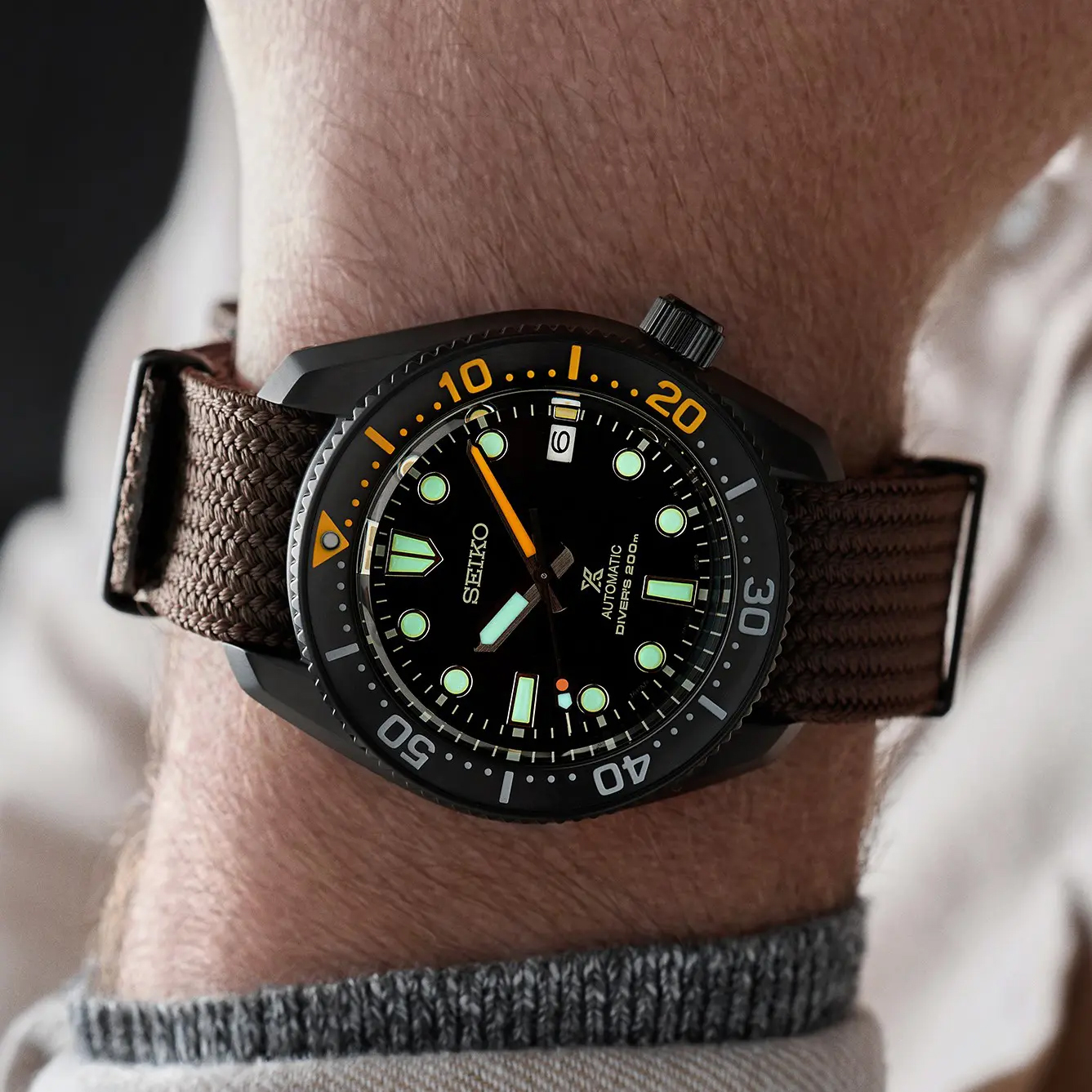 Seiko SPB253J1 Prospex Prospex The Black Series Limited Edition zegarek męski sportowy szafirowe - miniatura 8