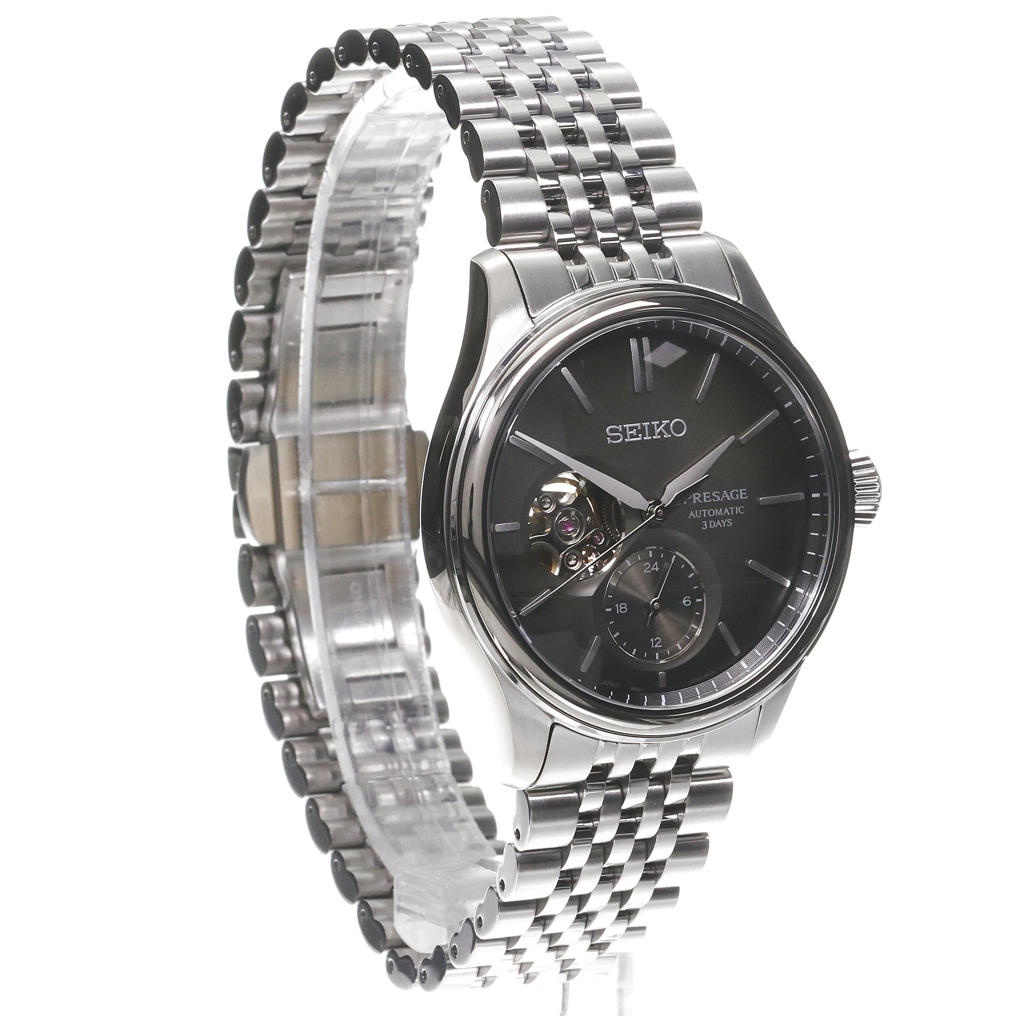 Seiko SPB471J1 Presage Classic Automatic Sumi-Iro Open Heart zegarek klasyczny Presage - miniatura 3