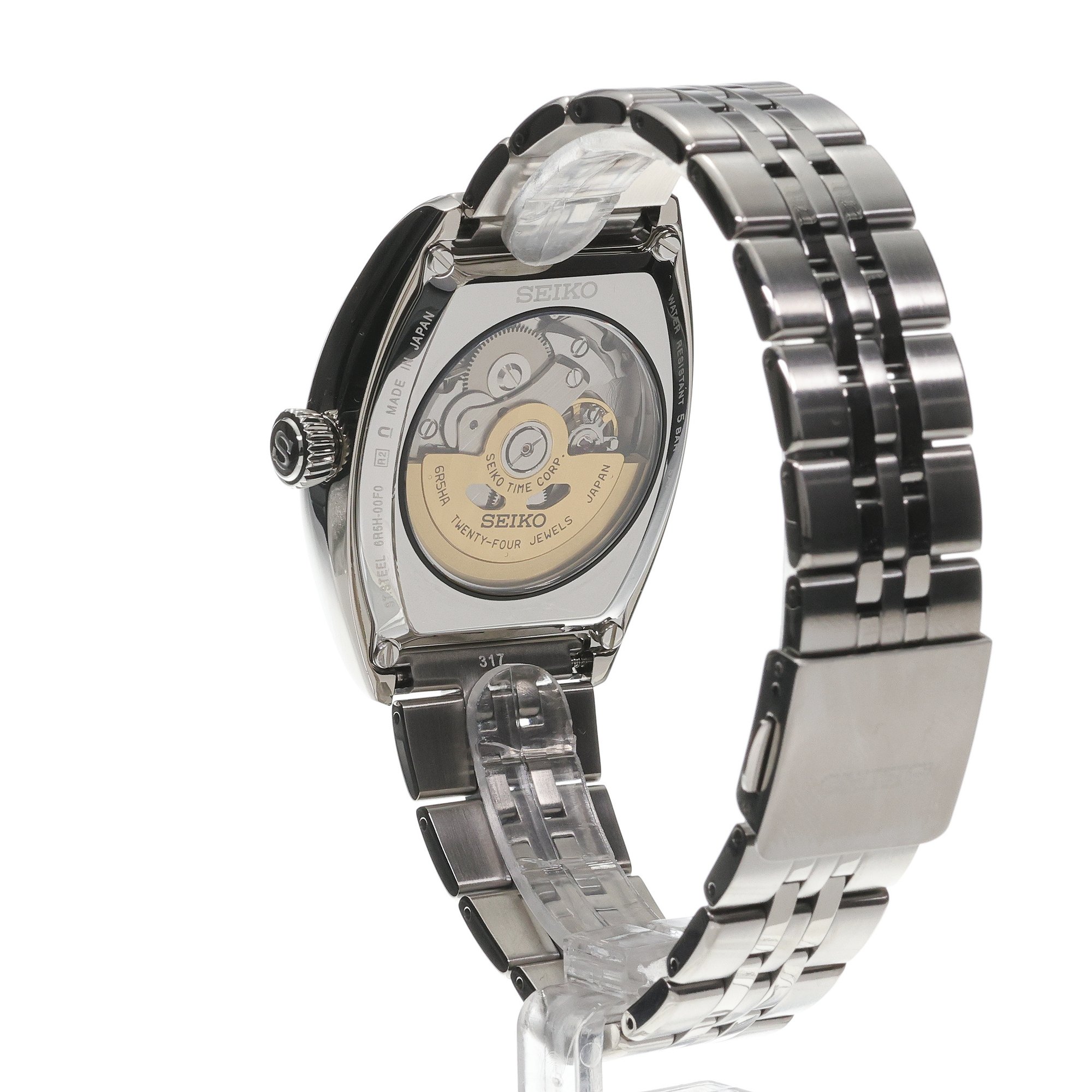 Seiko SPB537J1 Presage Craftsmanship Enamel Dial Presage elegancki zegarek srebrny - miniatura 4