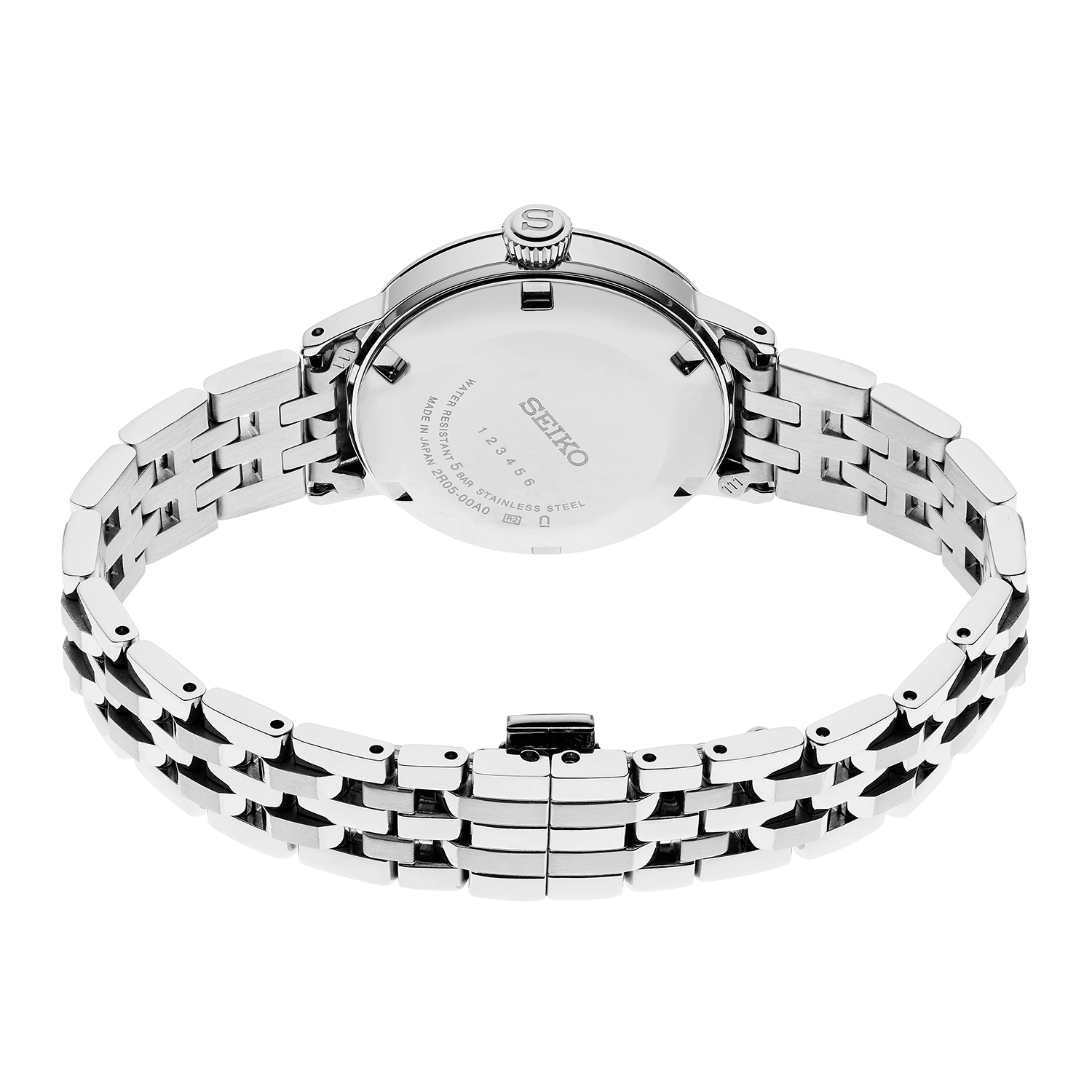 Seiko SRE007J1 zegarek srebrny klasyczny Presage bransoleta - miniatura 4