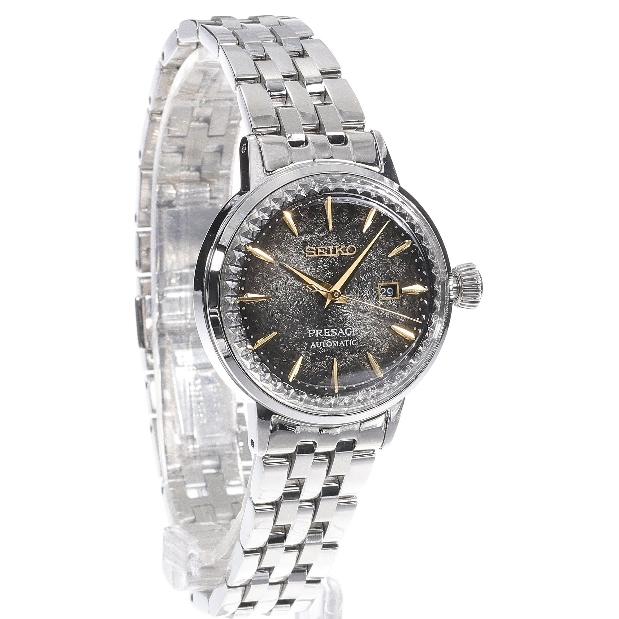 Seiko SRE015J1 Presage Presage Cocktail Time Star Bar Compact Style Limited Edition 30mm zegarek damski elegancki mineralne utwardzane