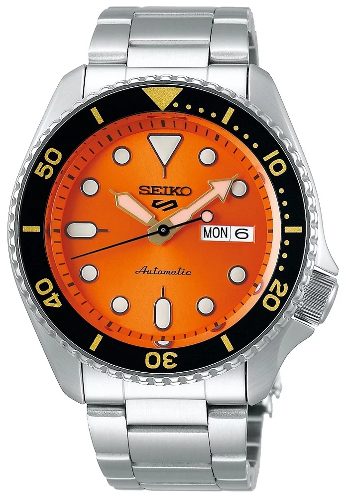 Seiko SRPD59K1 zegarek srebrny sportowy Sports Automat bransoleta - miniatura 2