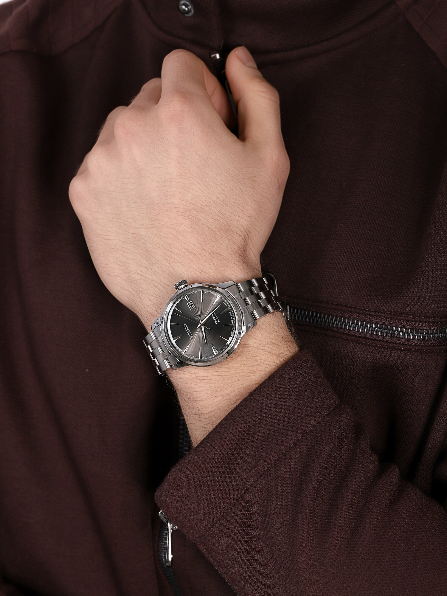 Seiko SRPE17J1 zegarek klasyczny Presage - miniatura 3