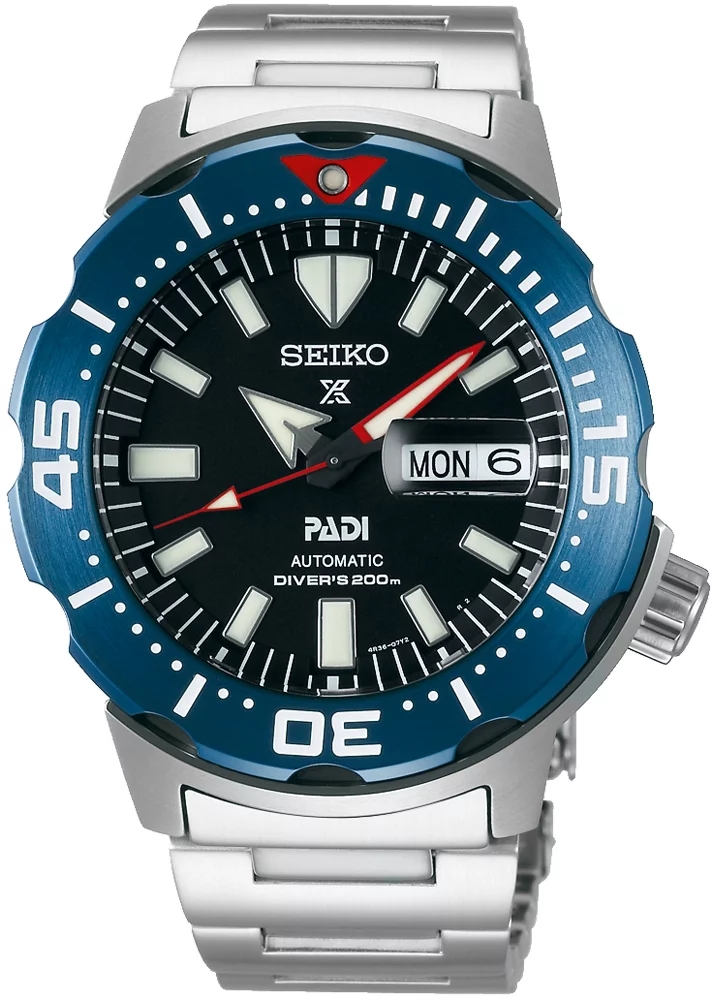 Seiko SRPE27K1 zegarek srebrny sportowy Prospex bransoleta