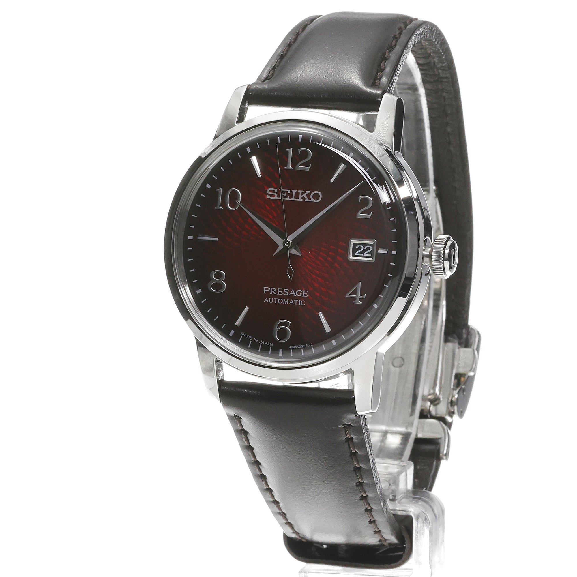 Seiko SRPE41J1 zegarek męski elegancki Presage pasek - miniatura 2