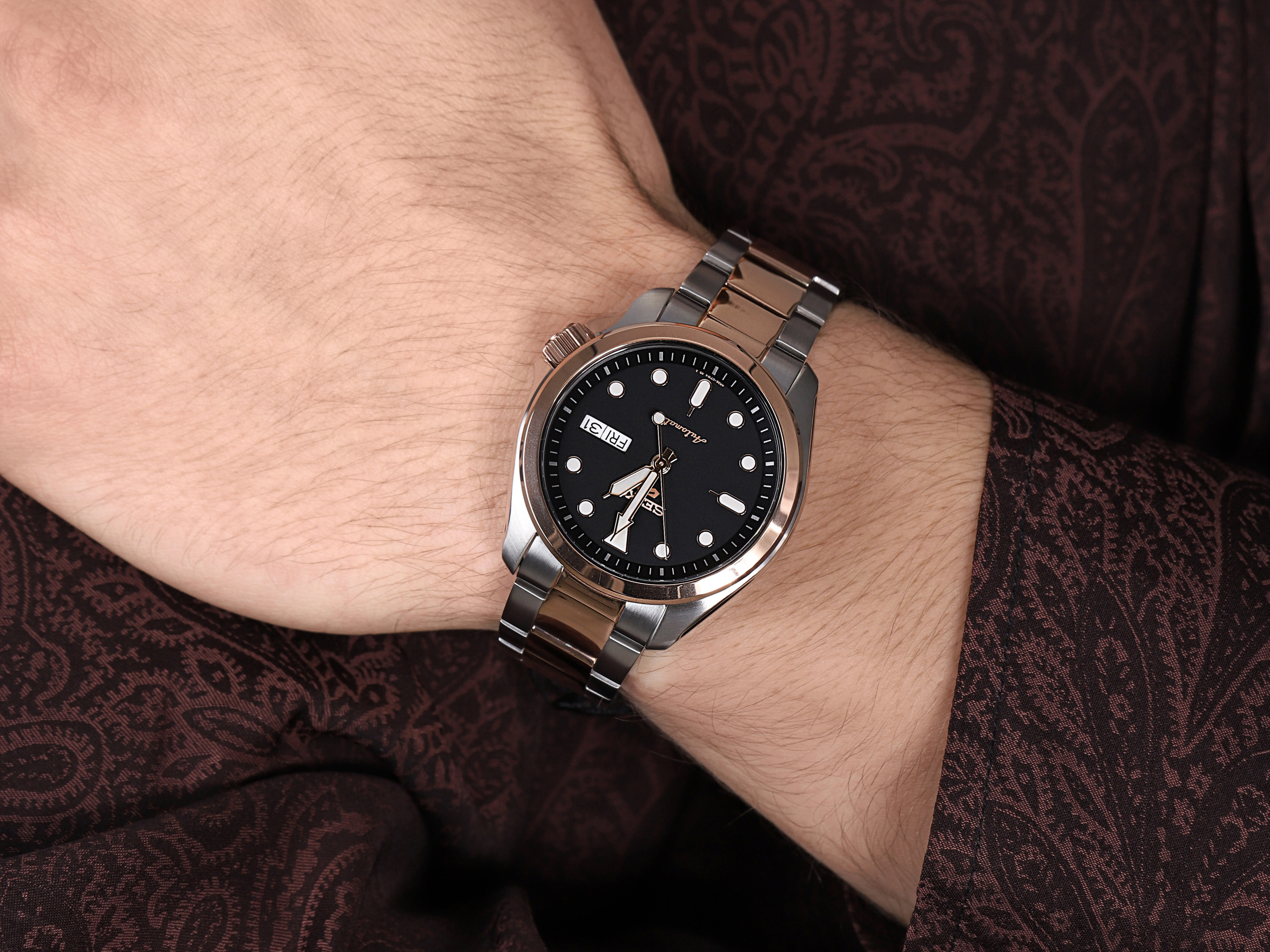 Seiko SRPE58K1 męski zegarek Sports Automat bransoleta - miniatura 4