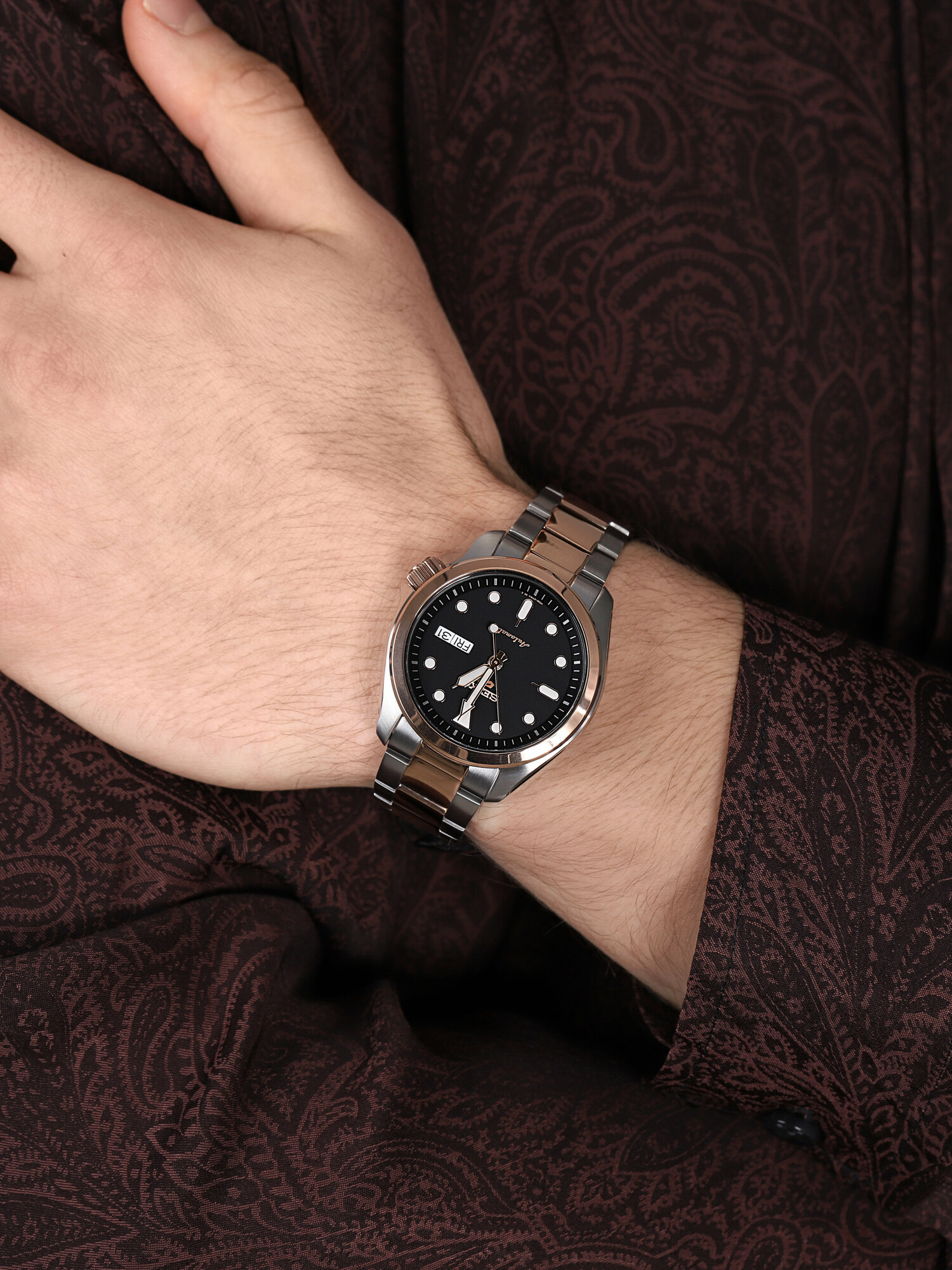 Seiko SRPE58K1 zegarek klasyczny Sports Automat - miniatura 3