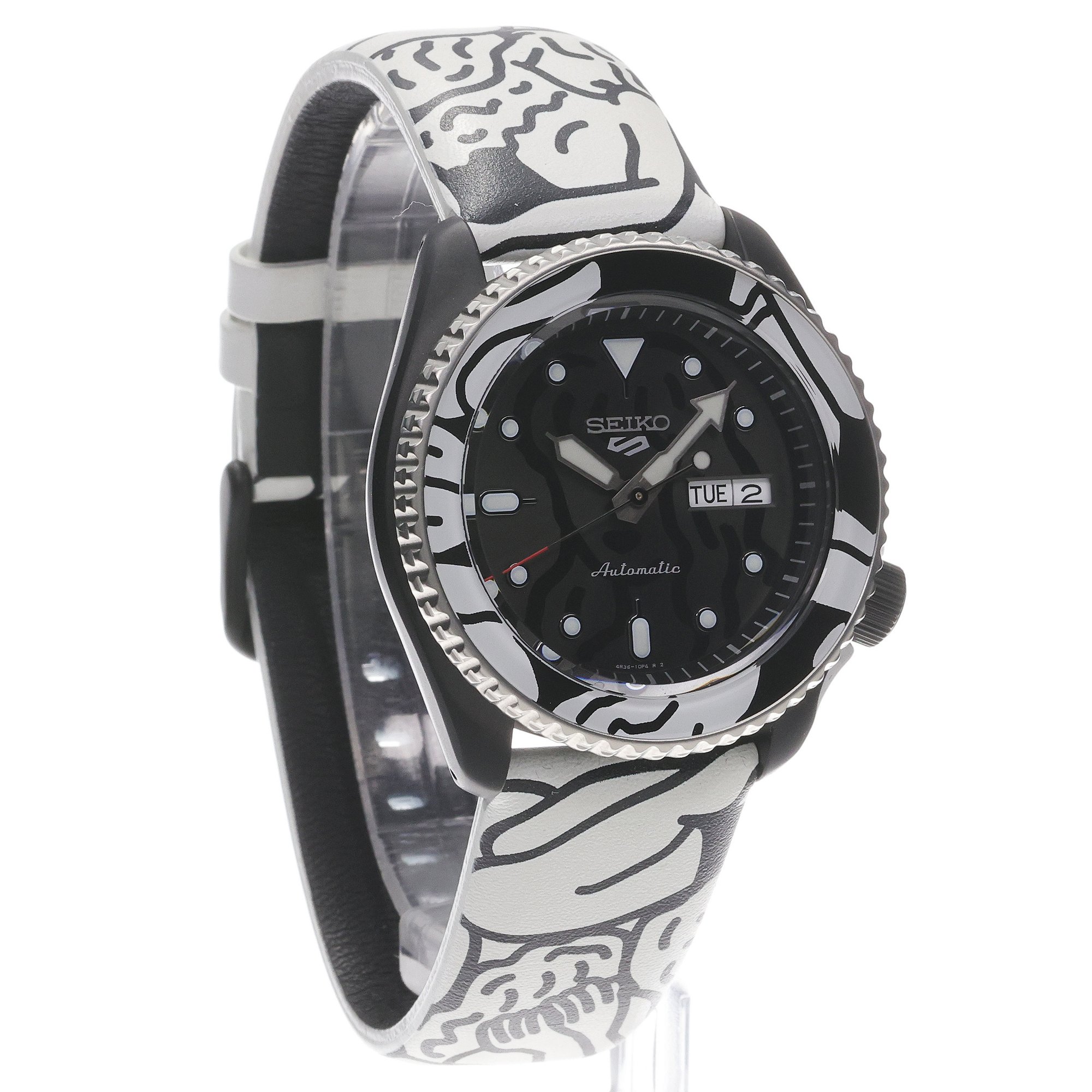 Seiko SRPG43K1 zegarek czarny sportowy Sports Automat pasek - miniatura 3